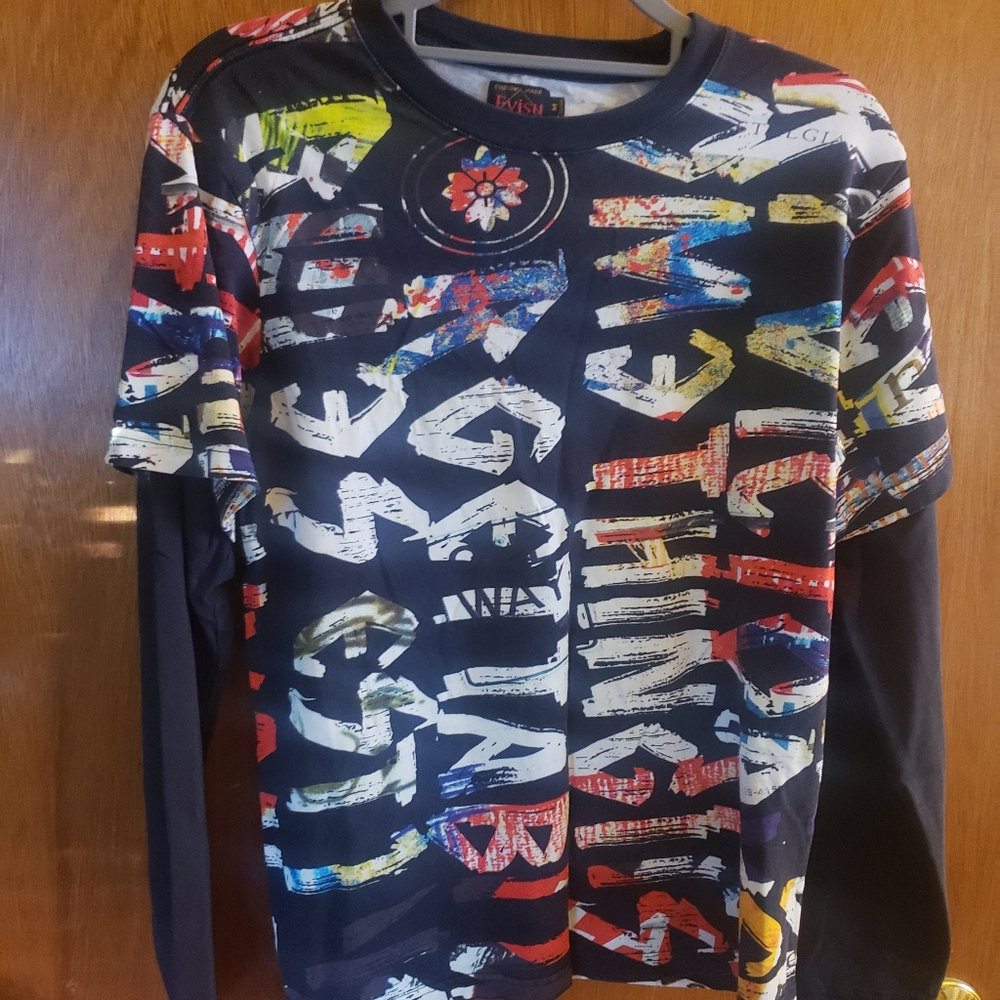 Evisu long sleeve t size medium